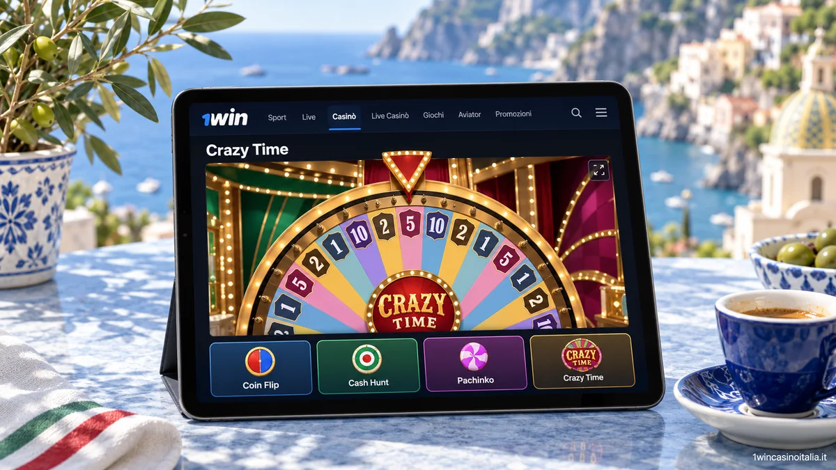 1win casino Crazy Time gioca live