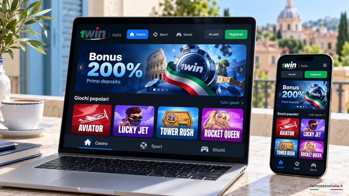 1win casino giochi su computer e smartphone
