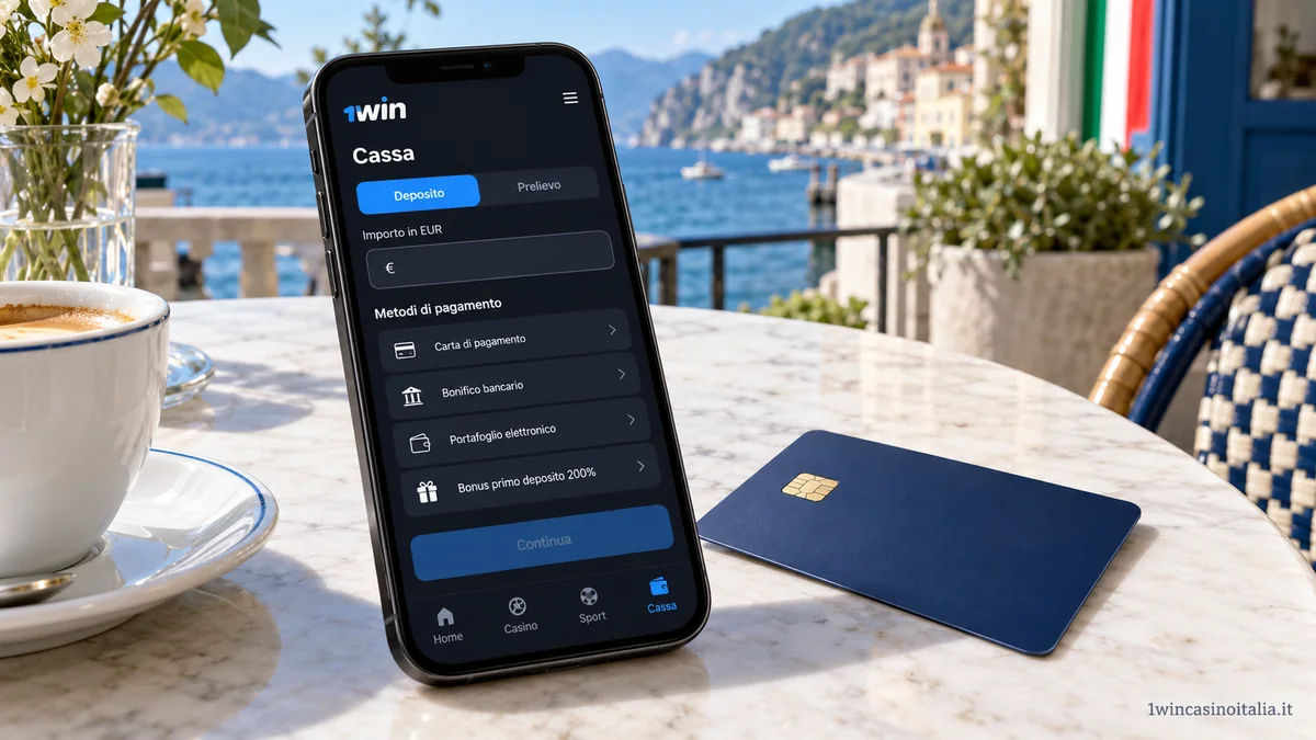 1win casino cassa deposito e prelievo EUR